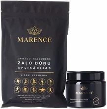 Аппликации из пресноводной зелёной грязи и банка с грязью MARENCE